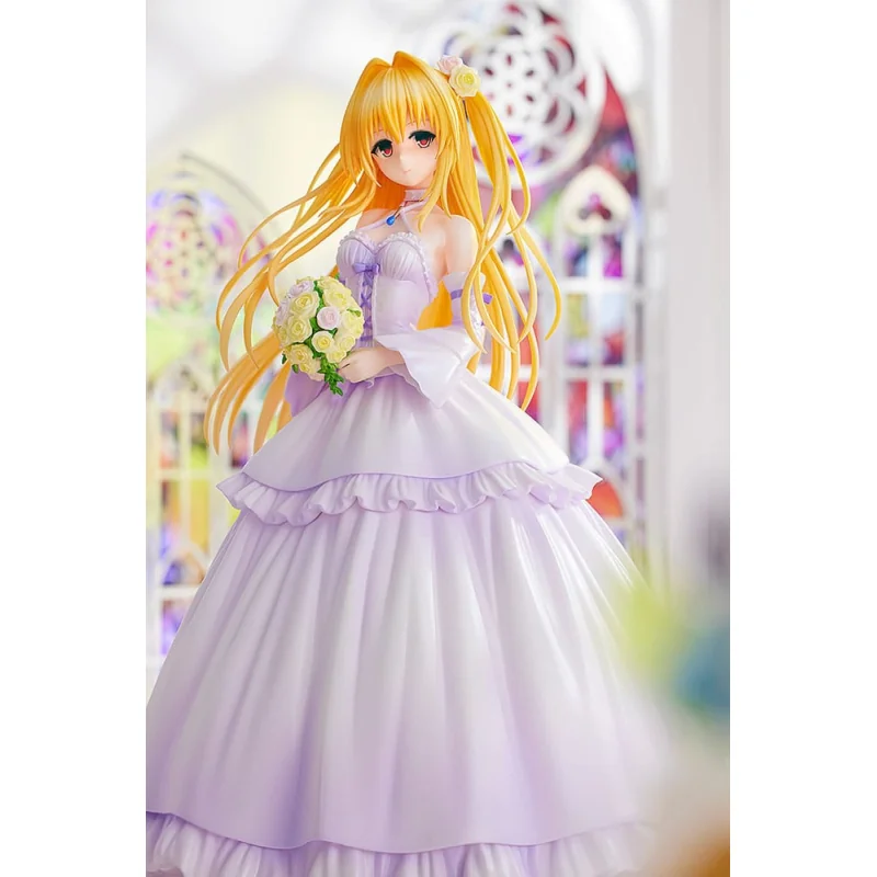 To Love-Ru Darkness PVC statuette 1/7 Golden Darkness Wedding Dress Ver. 23cm