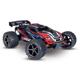 Buggy RC elettrico Traxxas - E-REVO 4x4 Red Blue 1/16 BRUSHED WITH BATTERY + CHARGER