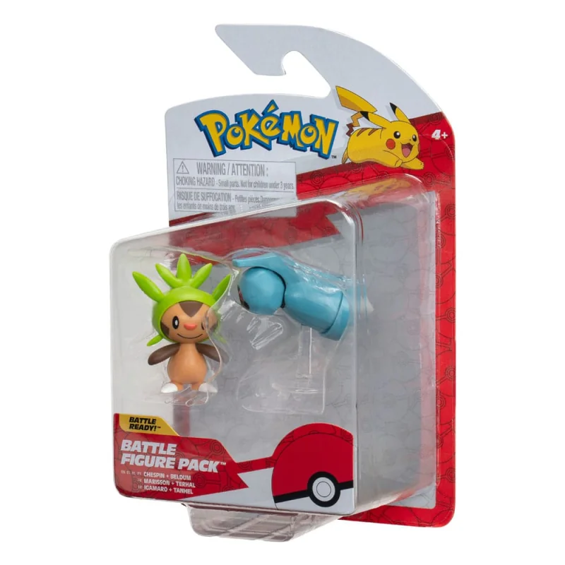 Pokémon pack 2 figures Battle Figure First Partner Set Marisson, Terhal 5 cm