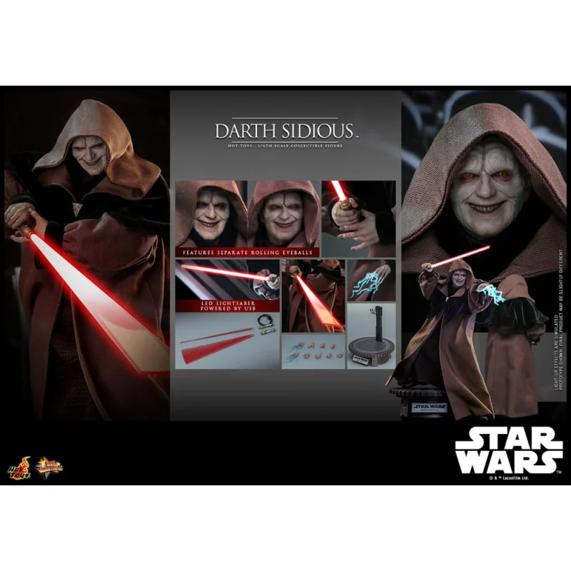 Star Wars action figure Movie Masterpiece 1/6 Darth Sidious 29 cm