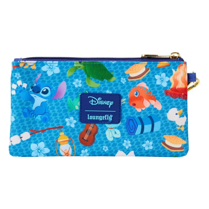 Disney by Loungefly Lilo & Stitch Camping Cuties AOP Wristlet Purse