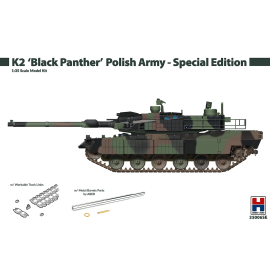 Kit Modello K2 'Black Panther' Polish Army - Special Edition' H2K35006 + ABER METAL BARREL + WORKABLE TRACKS