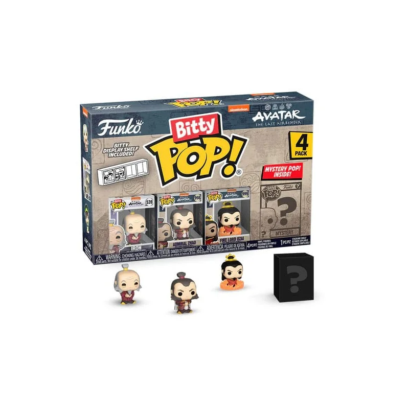 Avatar the Last Airbender pack 4 Bitty POP figures! Vinyl Iroh 2.5 cm