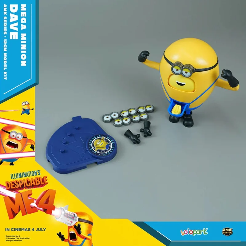 Despicable Me 4 figure Plastic Model Kit AMK Series Super Dave 12 cm