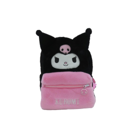  HELLO KITTY - Kuromi - Fur Backpack - 30x14x22cm