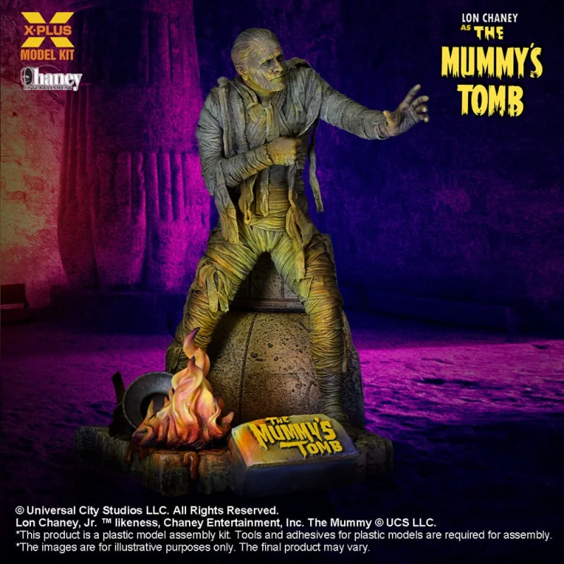 The Mummy's Grave Plastic Model Kit 1/8 Lon Chaney Jr. as Mummy 23 cm