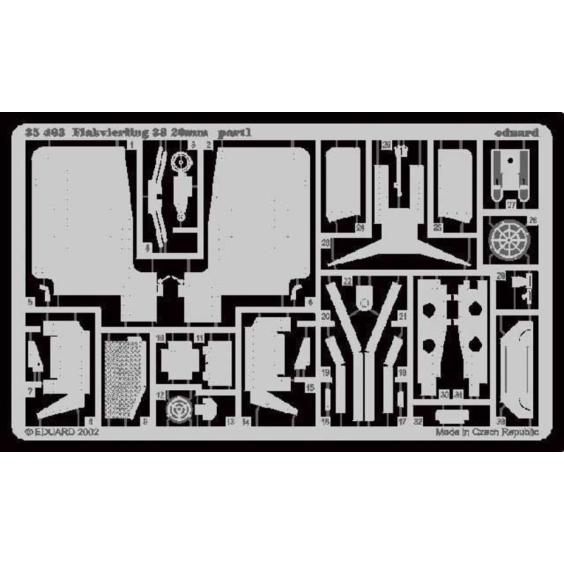 Flakvierling 38 (per i kit modello da Tamiya kit TA35091)