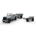 Willys Jeep, Trailer e 6 Pdr Gun