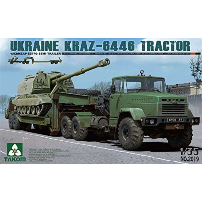 Ucraina Tractor KrAZ-6446 con CHMZAP-5247G Semi-Trailer