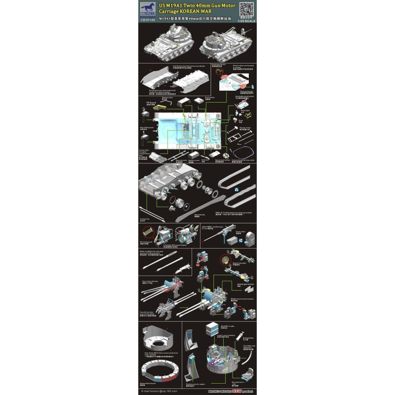 US M19A1 Twin 40mm Gun Motor Carriage Guerra coreana