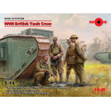 WWI British Tank Crew (4 cifre) (100% nuovi stampi)