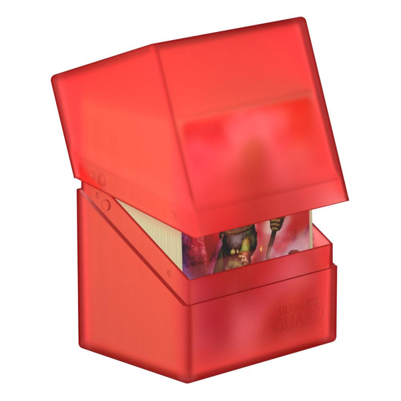 Ultimate Guard Boulder&trade; Deck Case 80+ Standard Size Ruby