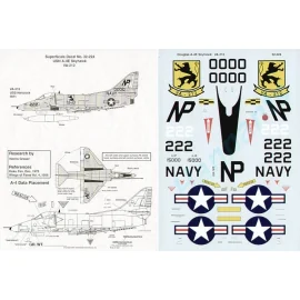 Decalcomania Douglas A-4E Skyhawk (1) 150000 NP/222 VA-212 USS Hancock