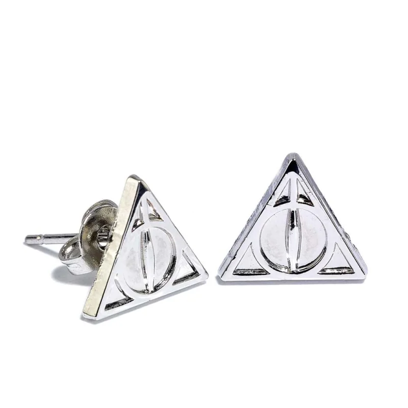 Harry Potter Earrings 3-Pack Snitch/Deathly Hallows/Platform 9 3/4 (silver plated)