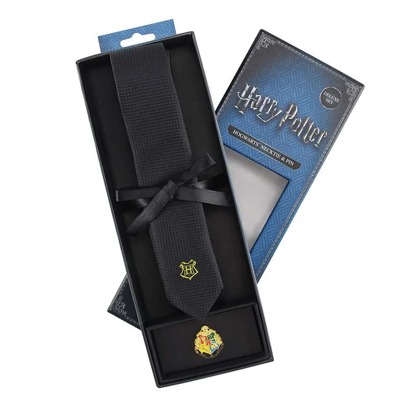 Harry Potter Tie & Metal Pin Deluxe Box Hogwarts