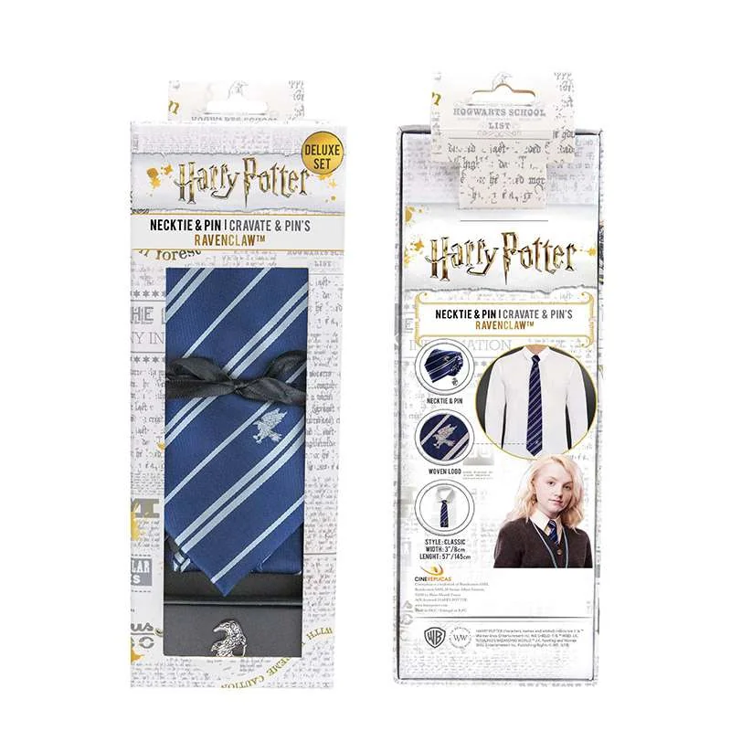 Harry Potter Tie & Metal Pin Deluxe Box Ravenclaw