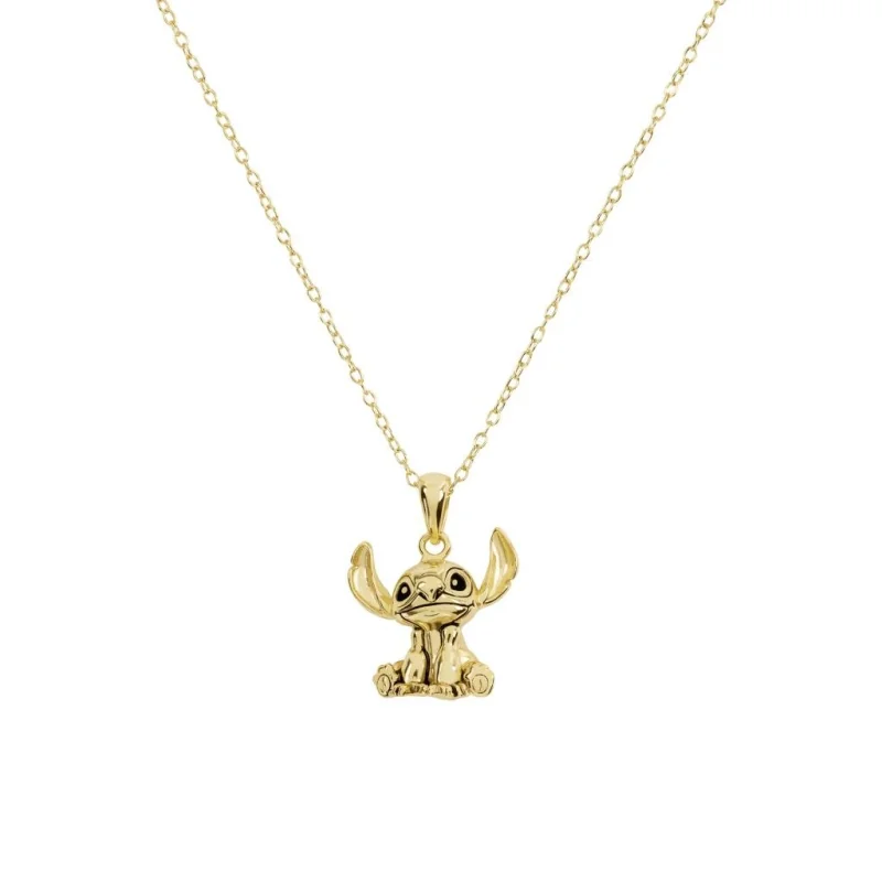 STITCH - 3D - Gold Plated Sterling Silver Necklace