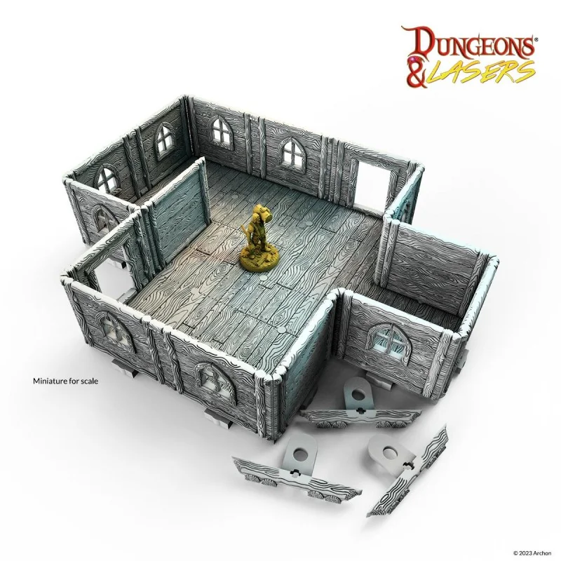 DUNGEONS & LASERS - SCENERY - WOODEN COTTAGE