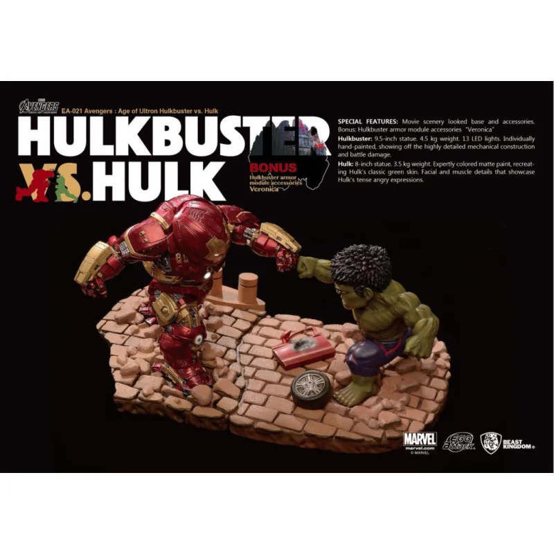 Avengers Age of Ultron Egg Attack Statue 2-Pack Hulkbuster vs. Hulk 27 cm