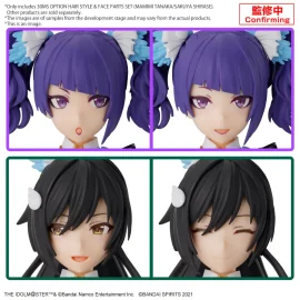 IDOLMASTER-Option hair style & face part set (Mamimi/Sakuya)-Model Kit