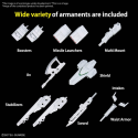 GUNDAM - Option parts set Gunpla 13 (Gunpla Battle Arm Arms) -Model Kit