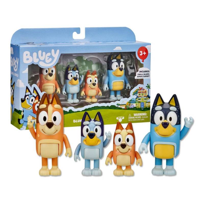 Bluey 4 figure pack