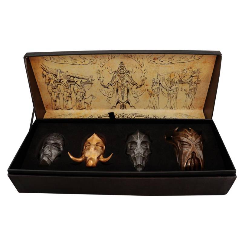 ELDER SCROLLS V SKYRIM -Set 4 Dragon Priest Masks Limited Edition