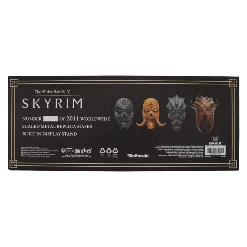 ELDER SCROLLS V SKYRIM -Set 4 Dragon Priest Masks Limited Edition