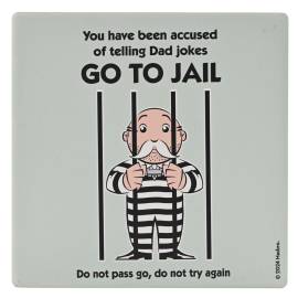 MONOPOLY - Go to Jail - Square Ceramic Coaster