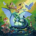 Puzzles 3x49 p - Unicorn, dragon and fairy