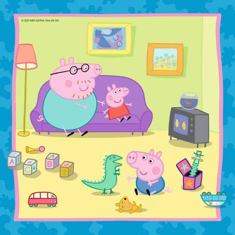 Puzzles 3x49 p - Peppa Pig's family and friends