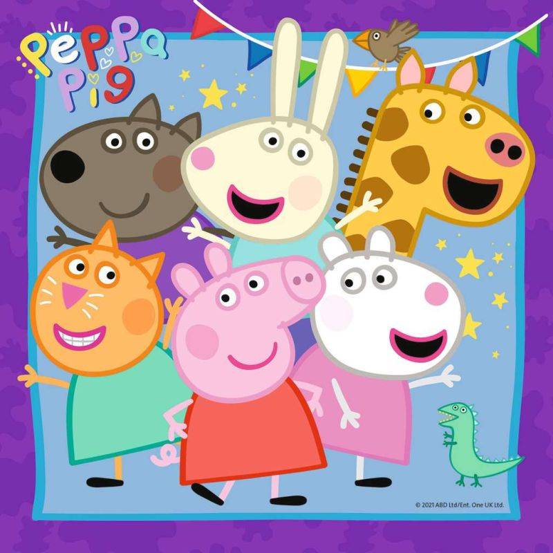 Puzzles 3x49 p - Peppa Pig's family and friends