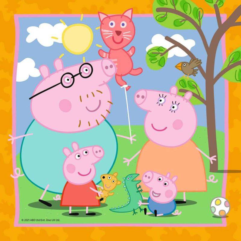 Puzzles 3x49 p - Peppa Pig's family and friends