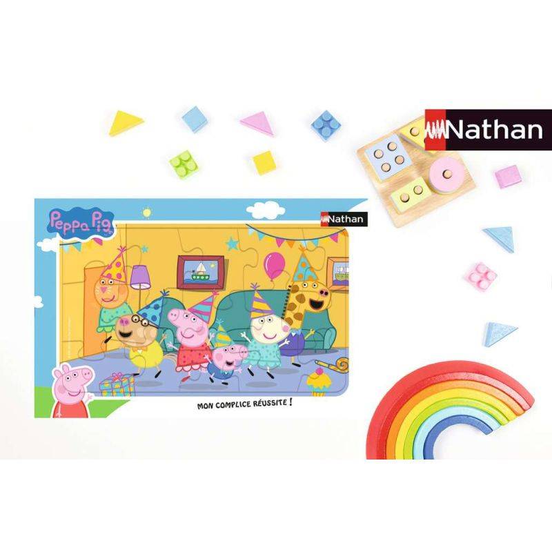 Nathan frame puzzle 15 p - Peppa Pig's birthday