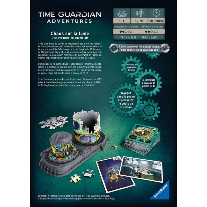 3D Puzzle - Time Guardian Adventures - Chaos on the Moon