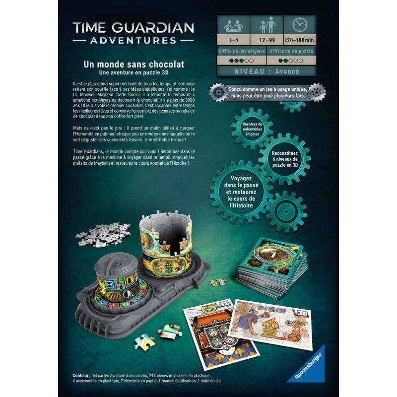 3D Puzzle - Time Guardian Adventures - A world without chocolate