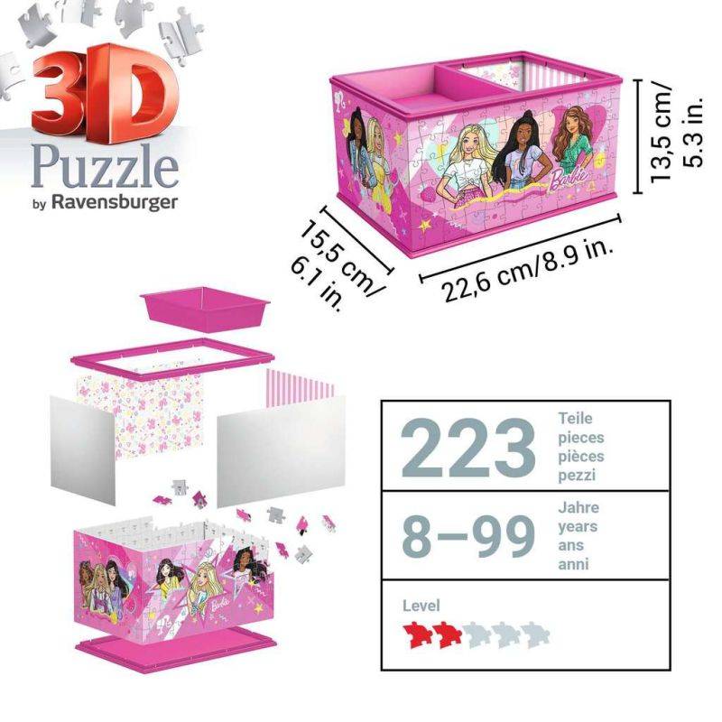 3D Puzzle Storage box - Barbie