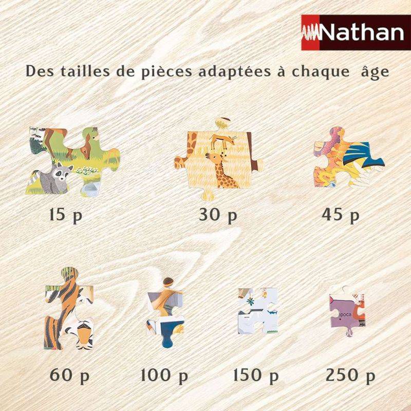 Nathan frame puzzle 15 p - Mother's Day / Barbapapa