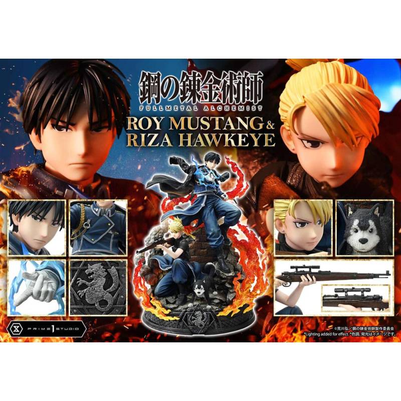 Fullmetal Alchemist Statue Concept Masterline 1/6 Roy Mustang & Riza Hawkeye Deluxe Version 50 cm