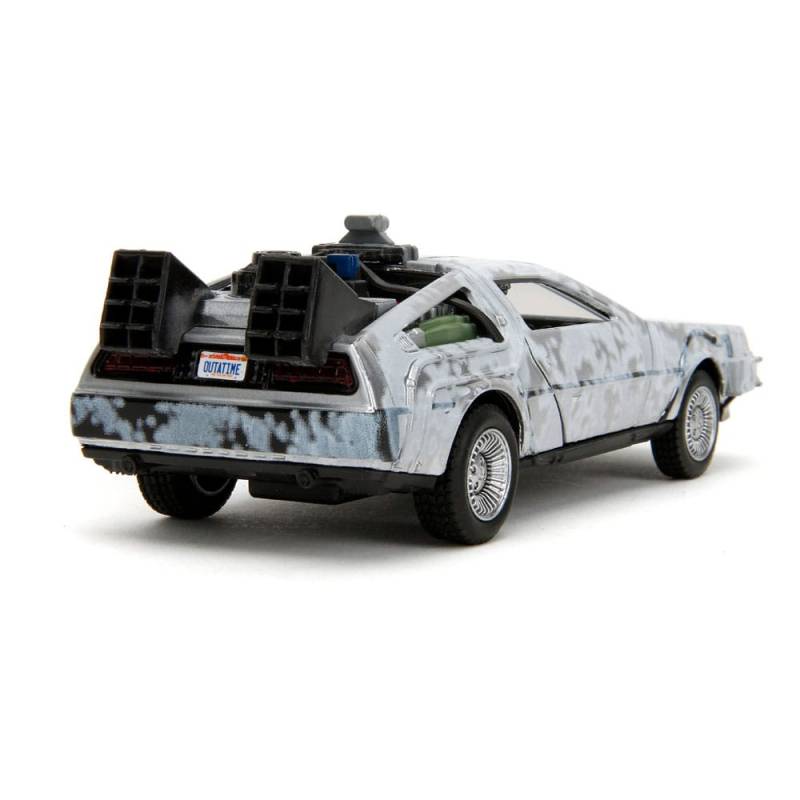 Back to the Future DeLorean Time Machine Frost 1/32 metal Hollywood Rides