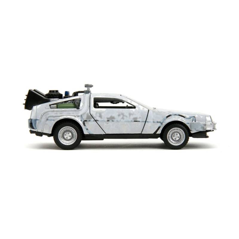 Back to the Future DeLorean Time Machine Frost 1/32 metal Hollywood Rides