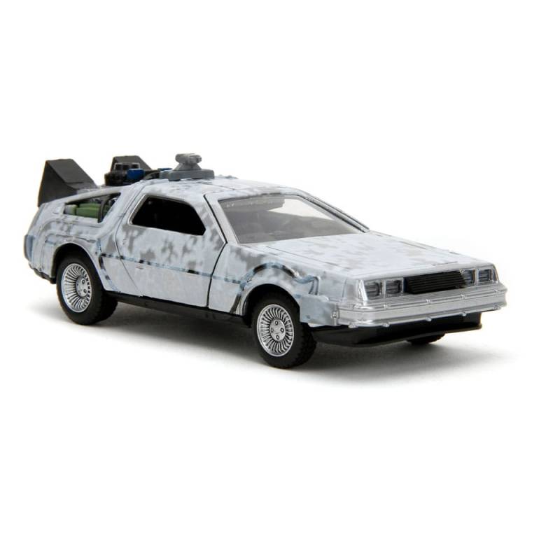 Back to the Future DeLorean Time Machine Frost 1/32 metal Hollywood Rides