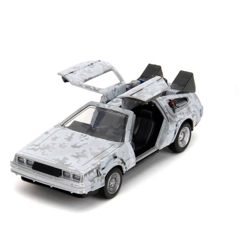 Back to the Future DeLorean Time Machine Frost 1/32 metal Hollywood Rides