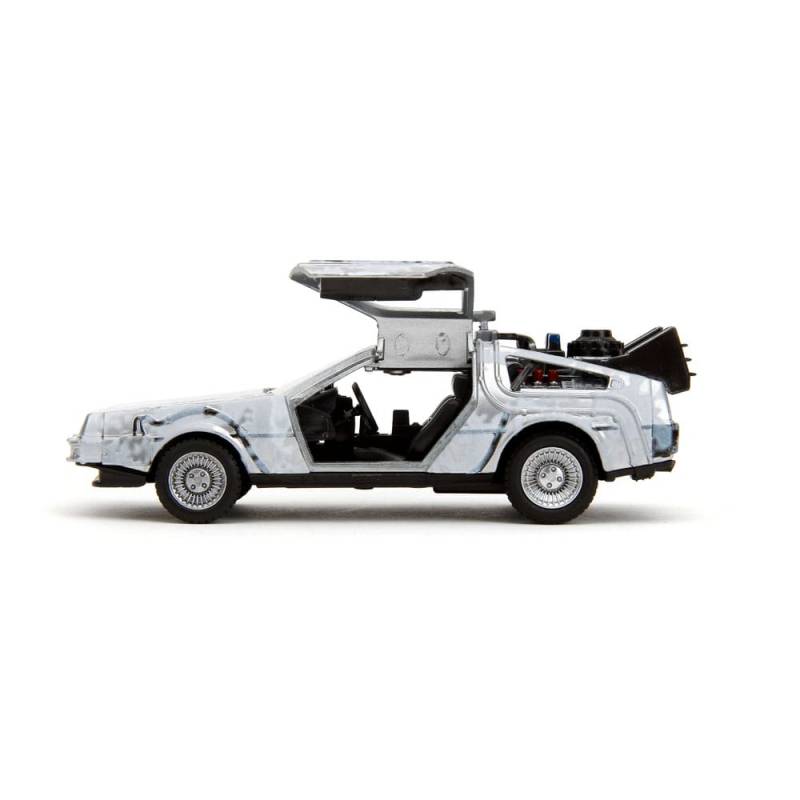 Back to the Future DeLorean Time Machine Frost 1/32 metal Hollywood Rides