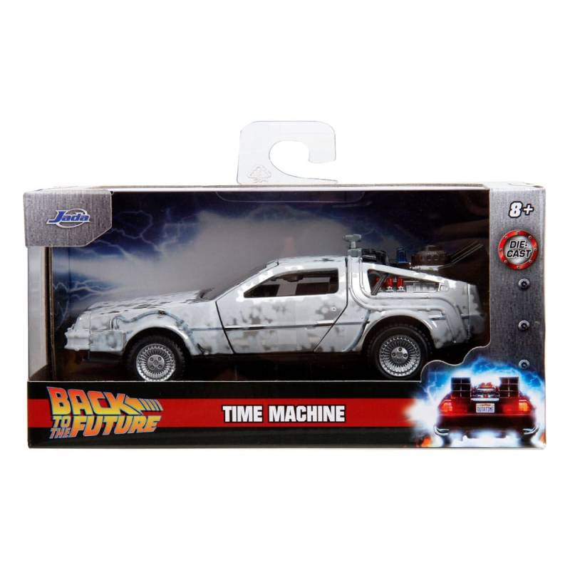 Back to the Future DeLorean Time Machine Frost 1/32 metal Hollywood Rides