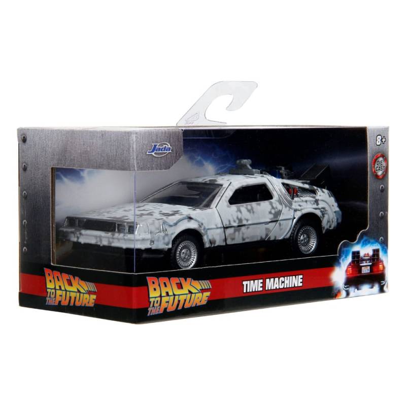 Back to the Future DeLorean Time Machine Frost 1/32 metal Hollywood Rides