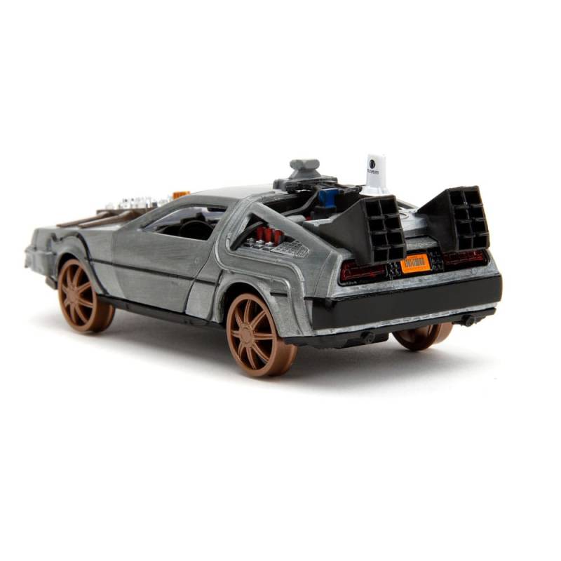 Back to the Future III DeLorean Time Machine Railroad Wheels 1/32 metal Hollywood Rides