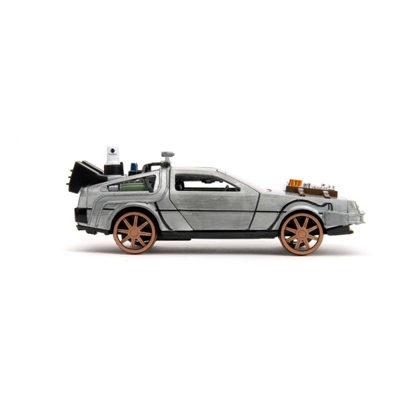 Back to the Future III DeLorean Time Machine Railroad Wheels 1/32 metal Hollywood Rides