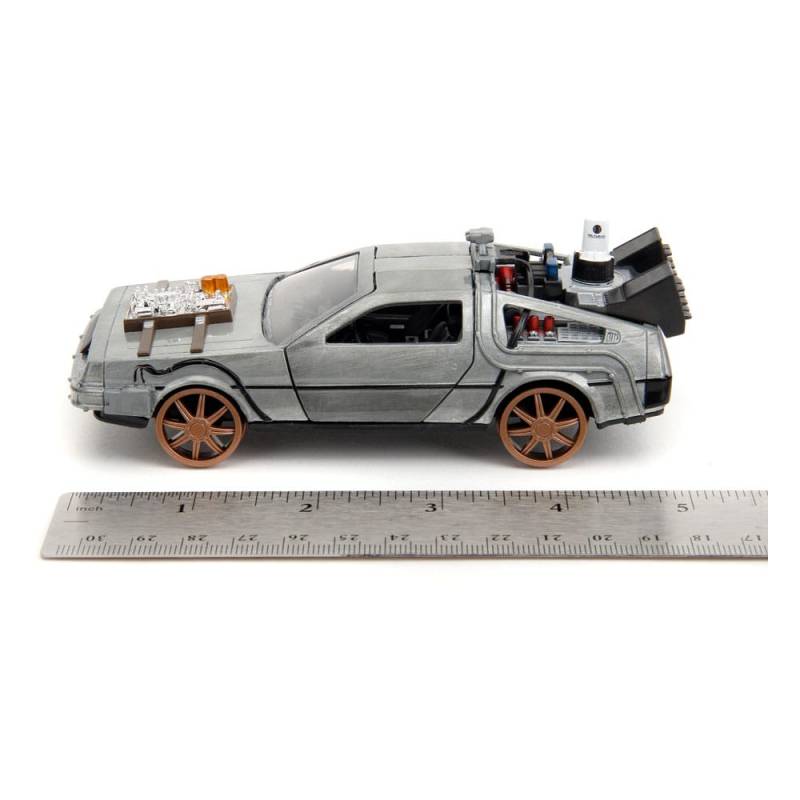 Back to the Future III DeLorean Time Machine Railroad Wheels 1/32 metal Hollywood Rides