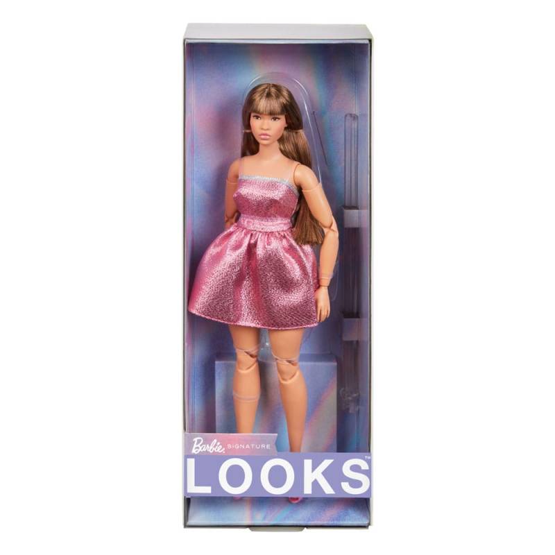 Barbie Signature doll Barbie Looks Model 24 Curvy, Pink Mini Dress